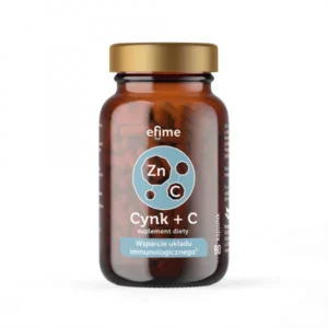 Organiczny zwiazek cynku + witamina C Efime 90kaps. - Ekamedica