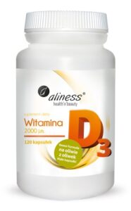 Witamina D3 2000 Aliness - 120 kaps.