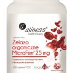 Żelazo organiczne Aliness MicroFerr® 25mg - 100 Vege kaps.