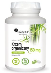 Krzem organiczny - Aliness - z pędów bambusa 150mg - 100 Vege kaps.