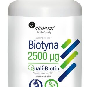 Biotyna - Aliness - 2500 mcg QualiBiotin® - 120 tabl. vege