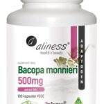 Bacopa monnieri - Aliness - extract 50% 500mg - 100 Vege Caps.