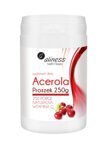 Naturalna witamina C Acerola Proszek 250 g- Aliness