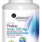 Maślan Sodu 550mg x 100 Vege kaps. - Aliness