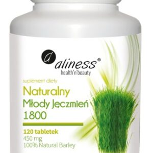 Naturalny młody jęczmień - Aliness - 1800mg - 120 kaps.