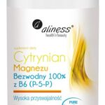 Cytrynian Magnezu - Aliness - bezwodny 100% z B6 P-5-P - proszek 250g