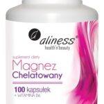 Magnez chelatowany + Wit B6 100 kaps. - Aliness