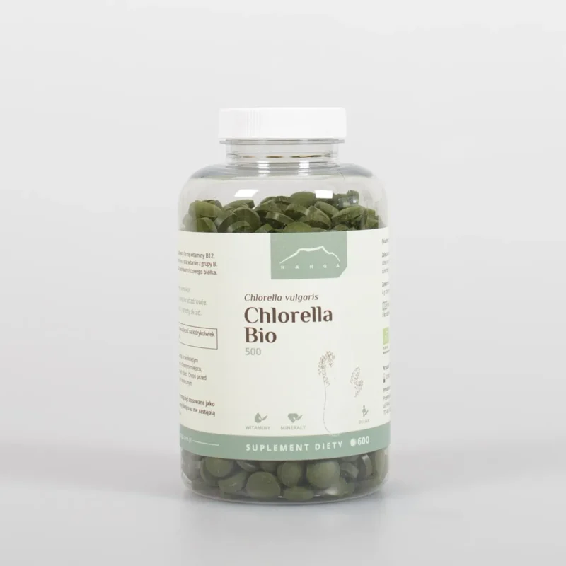 Chlorella BIO tabletki 500mg - 600 tabletek - Nanga