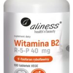 Ryboflawina Witamina B2 Aliness - R-5-P 40mg - 100 Vege kaps.