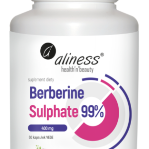 Berberine Sulphate 99% 400 mg x 60 vege kaps. - Aliness