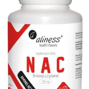 NAC N-Acetyl-L-Cysteine - Aliness - 190 mg - 100 kaps.