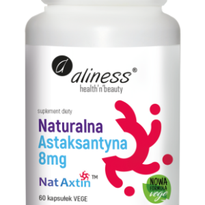 Naturalna Astaksantyna - Aliness - Nat Axtin 8mg - 60 kaps.