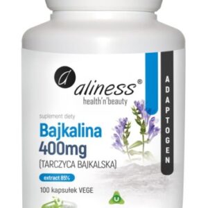 Tarczyca bajkalska - Aliness - Extract 85% 400mg - 100 Vege caps.