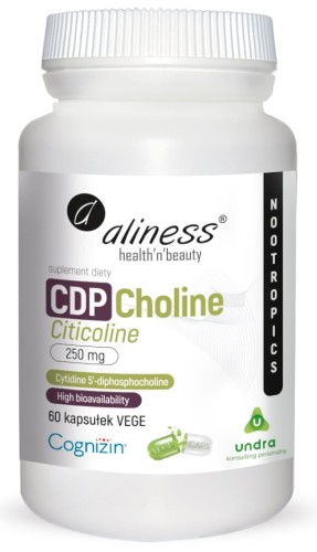 CDP Choline Citicoline 250 mg 60 vege kaps. - Aliness