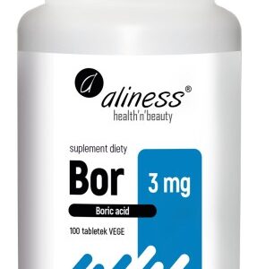 Bor - Aliness - 3mg kwas borowy - 100 Vege kaps.