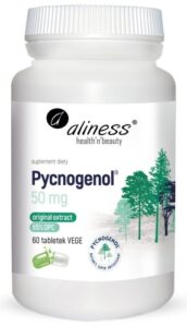 Pycnogenol® - Aliness - extract 65% 50mg - 60 Vege kaps.