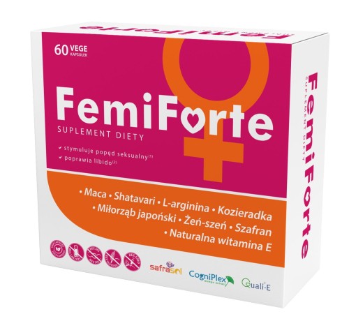 Suplementy diety dla kobiet - FemiForte x 60 vege kaps. - Aliness