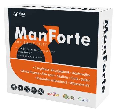 Suplement diety dla mężczyzn - ManForte x 60 vege caps - Aliness