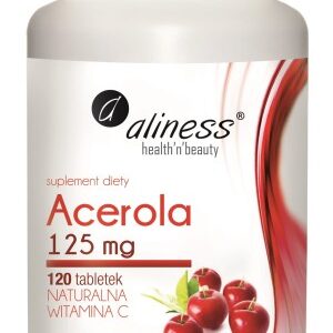 Naturalna Witamina C - Aliness - Acerola 125mg - 120 tabl.