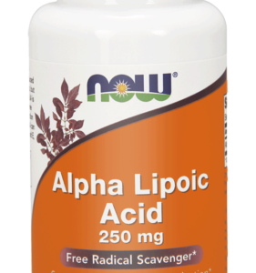 Kwas ALA Alpha Lipoic Acid 250mg 60 kaps. - NOW Foods