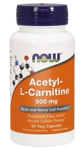 Acetyl-L Karnityna 500mg - 50 Vege kaps. - NOW Foods