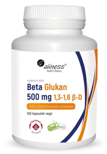 Beta Glukan Yestimun® 1,3-1,6 β-D 500 mg x 100 Vege kaps. - Aliness