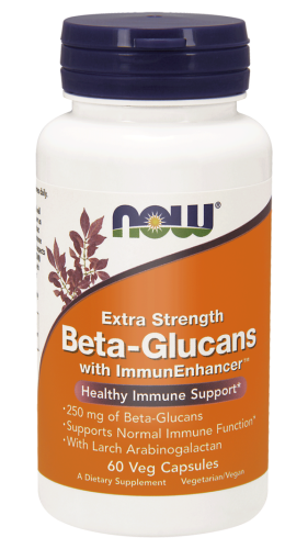 Beta-Glukan + ImmunEnhancer™ 250mg 60 Vege kaps. - NOW Foods