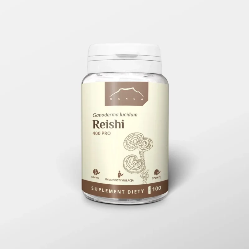 Reishi kapsułki 400mg PRO - 100 kaps. - Nanga