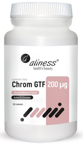 Chrom GTF Active Cr-Complex 200 µg 100 vege kaps. - Aliness