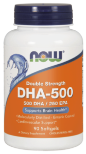 DHA-500 + 250 EPA – 90 żelek - NOW Foods