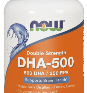 DHA-500 + 250 EPA – 90 żelek - NOW Foods