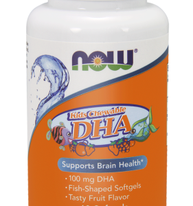 DHA dla dzieci 100mg 60 kaps. - NOW Foods