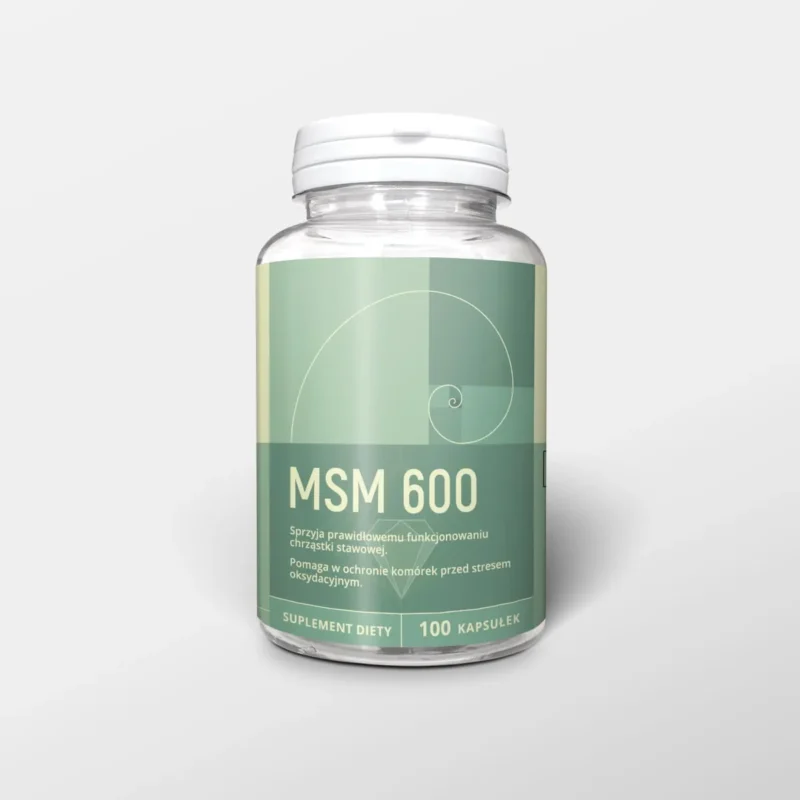 MSM z witaminą C 600mg kapsułki - 100 kaps. - Nanga
