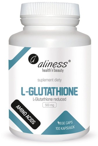 L-Glutathione reduced 500mg x 100 Vege kaps. - Aliness
