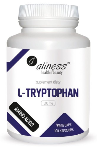 Tryptofan - L-Tryptophan 500mg Vege kaps. - Aliness