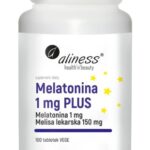 Melatonina 1mg PLUS - Aliness - 100 Vege kaps.