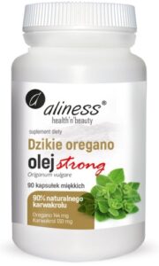 Dzikie oregano 100% - Aliness - naturalny olej STRONG - 90 kaps.
