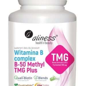 Witamina B Complex Aliness - B-50 Methyl TMG PLUS - 100 Vege kaps.