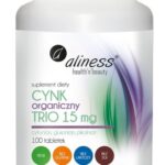 Cynk Organiczny - Aliness - Trio 15mg - 100 tabl.