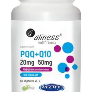 PQQ MGCPQQ® - Aliness - 20 mg + Q10 50mg - 60 Vege kaps.