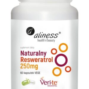 Naturalny Resweratrol - Aliness - Veri-Te 250mg - 60 Vege kaps.