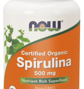 Spirulina organiczna 500mg – 200 tabl. - NOW Foods