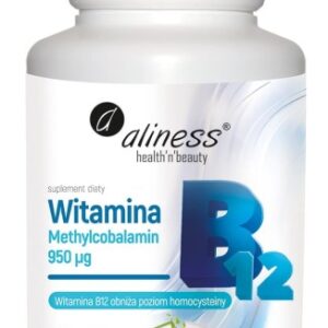 Witamina B12 - Aliness - Methylcobalamin 950µg - 100 kaps.