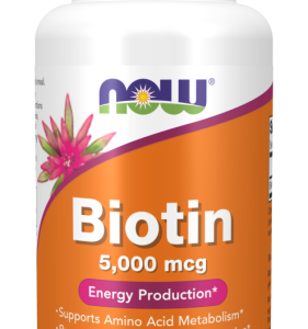 Witamina B7 Biotyna 5000mcg - 60 Vege kaps. - NOW Foods