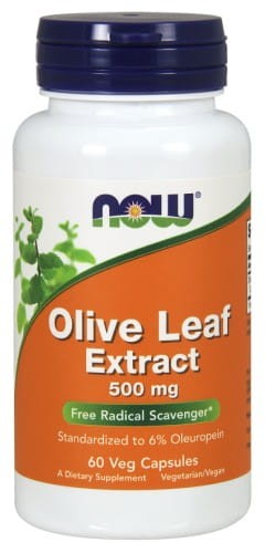 Liść oliwki europejskiej ekstrakt 500mg - 60 Vege kaps. - NOW Foods