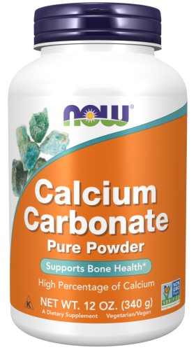 Węglan wapnia Calcium carbonate 600mg - 340g proszek - NOW Foods