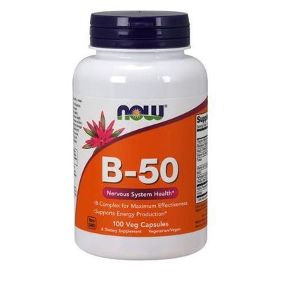 Witamina B50 Methylcobalamin - 100 Vege kaps. - NOW Foods