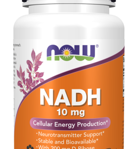 NADH dinukleotyd nikotynoamidoadeninowy 10mg - 60 kaps. - NOW Foods