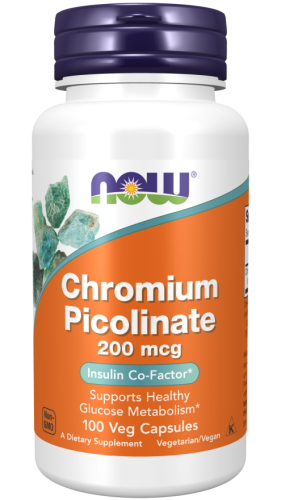 Pikolinian chromu 200mcg - 100 Vege kaps. - NOW Foods