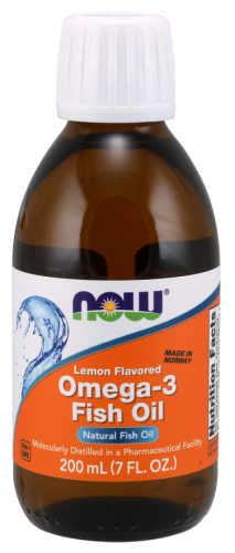 Omega-3 w płynie - 200ml - NOW Foods